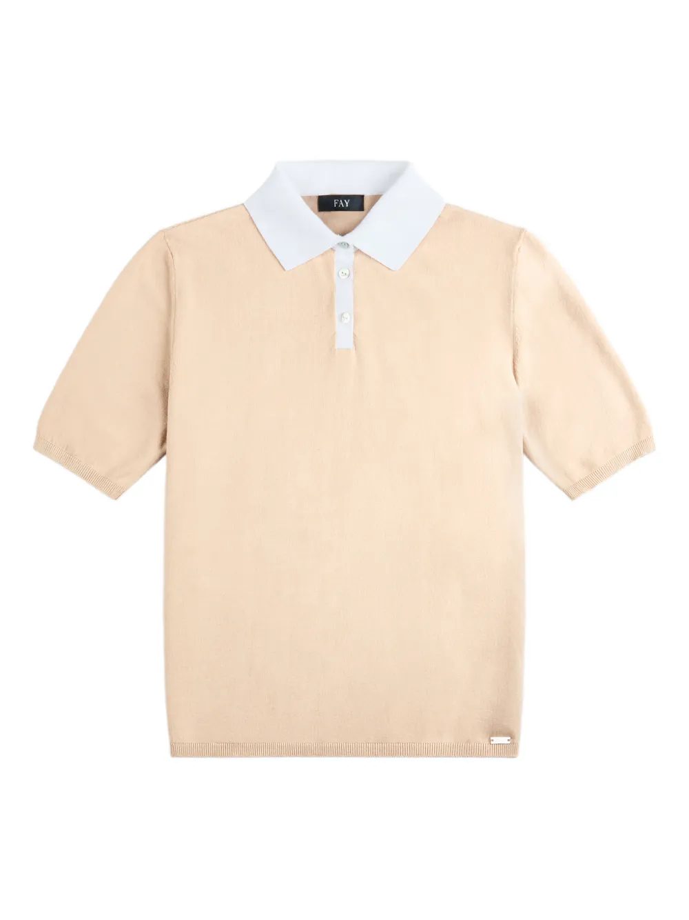 

Рубашка поло с короткими рукавами Fay, бежевый