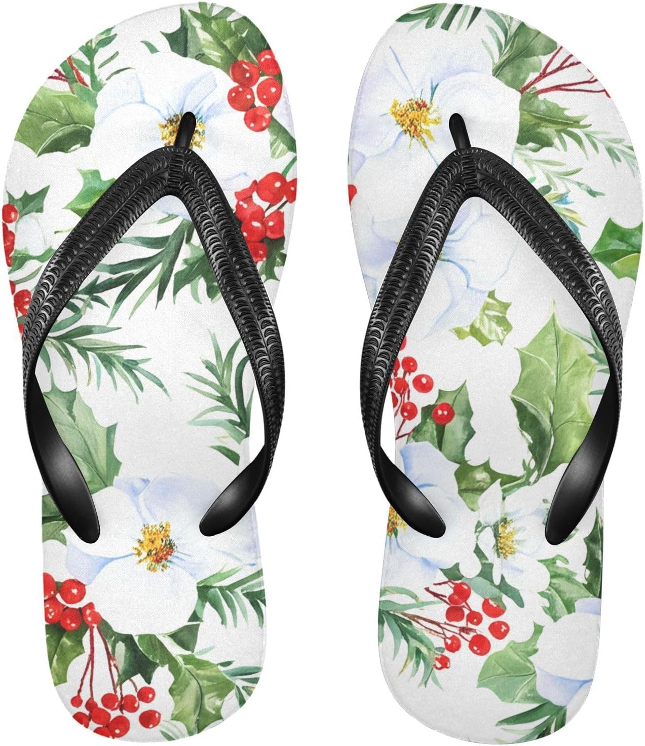 

Вьетнамки с цветком ягодной оливы, белые пляжные шлепанцы, резиновые нескользящие летние тапочки для ходьбы, мужские и женские Sinestour