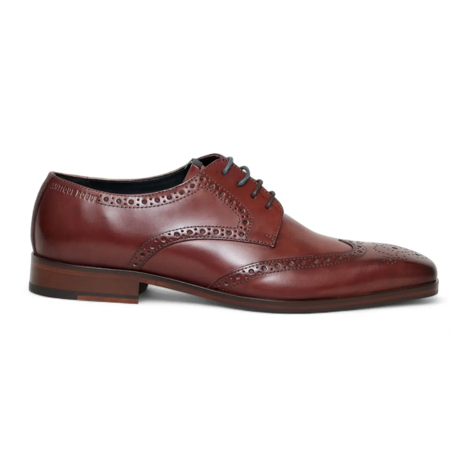 Броги мужские кожаные Luca Antique Rogue, бордовый