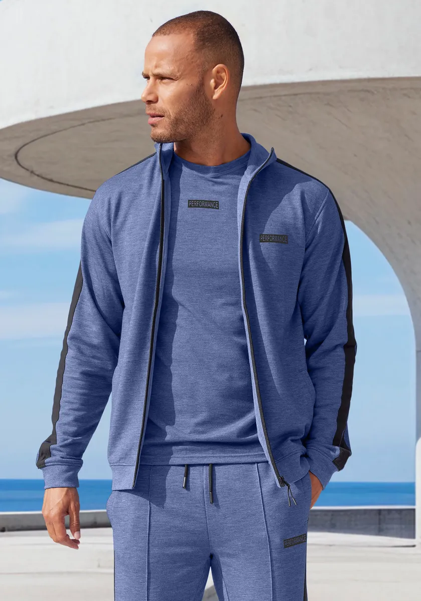 

Толстовка AUTHENTIC LE JOGGER "спортивная куртка" с боковыми полосками и карманами, синий