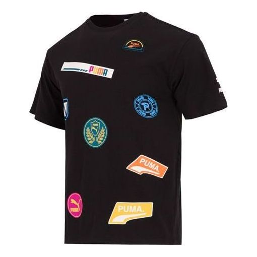 

Футболка mix badge logo tee 'black' Puma, черный