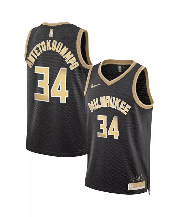 

Мужская и женская баскетбольная майка Milwaukee Bucks Select Series Swingman Джанниса Адетокунбо Nike