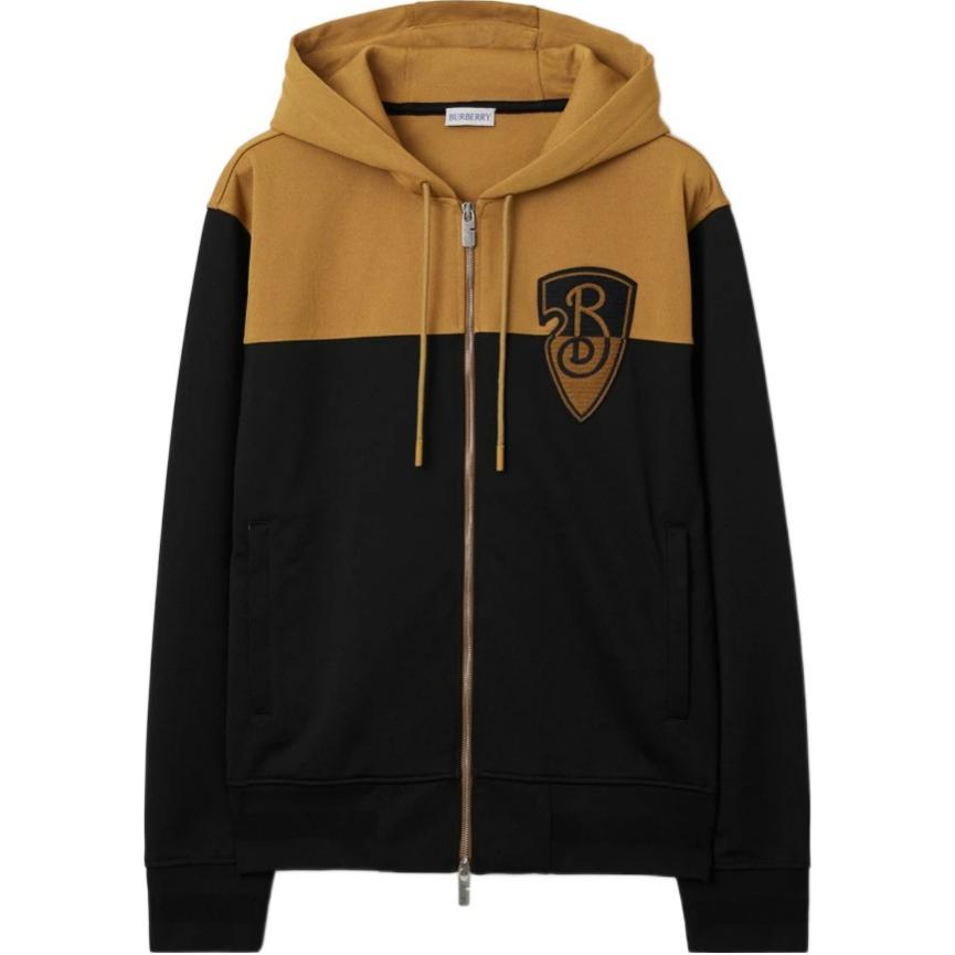 Толстовка Burberry B Shield с молнией, черный — фото 3