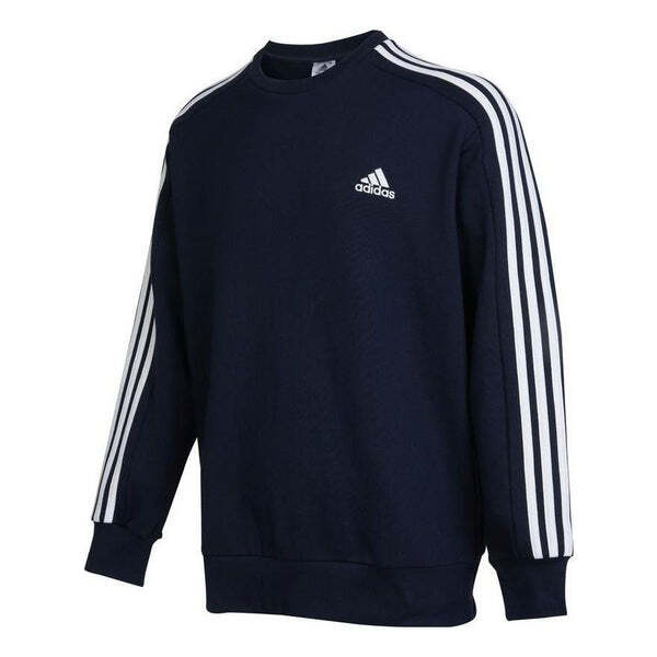 

Рубашка Essentials французский трикотаж 3 полоски свитшот Adidas, черный