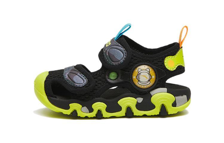 

Кроссовки Anta kids Toddler Shoes TD Low-top, черный/зеленый