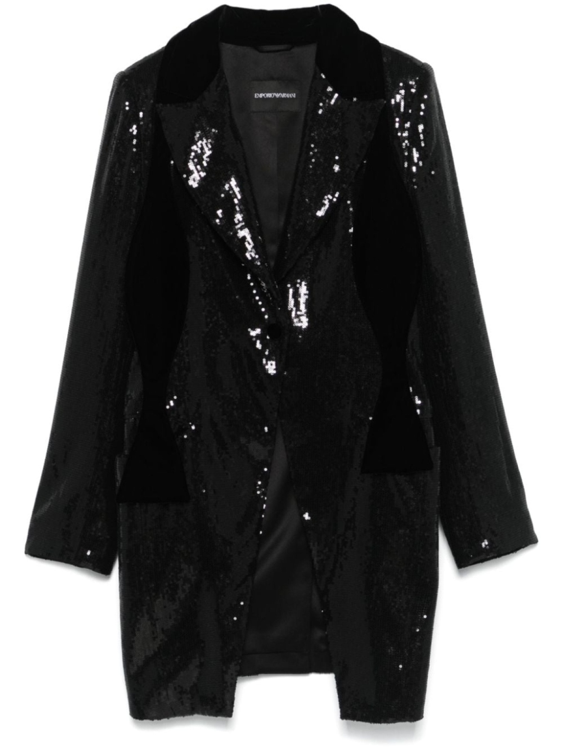

Emporio Armani пиджак с пайетками, черный