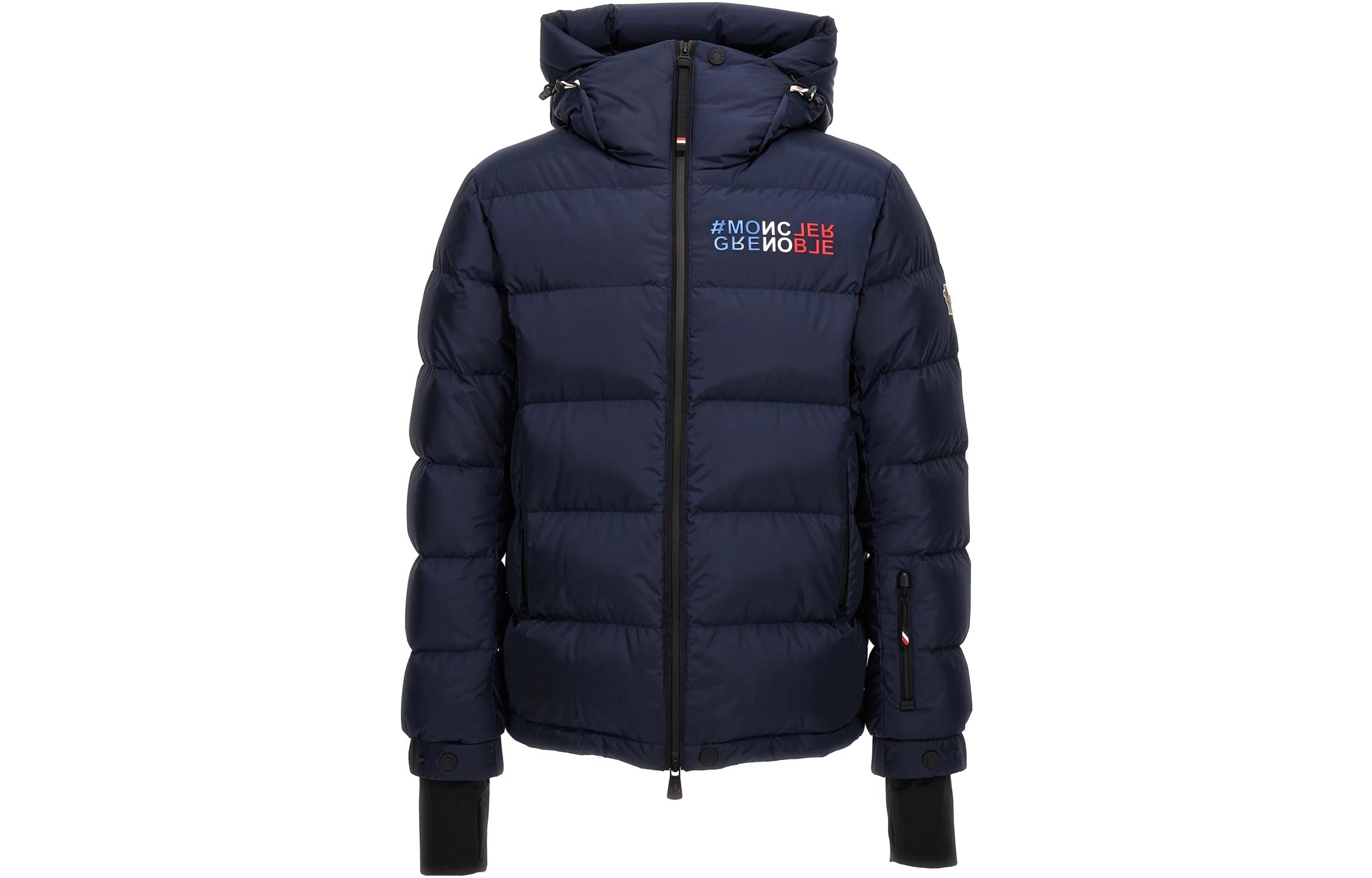 

Moncler Grenoble Изорно пуховик, Blue
