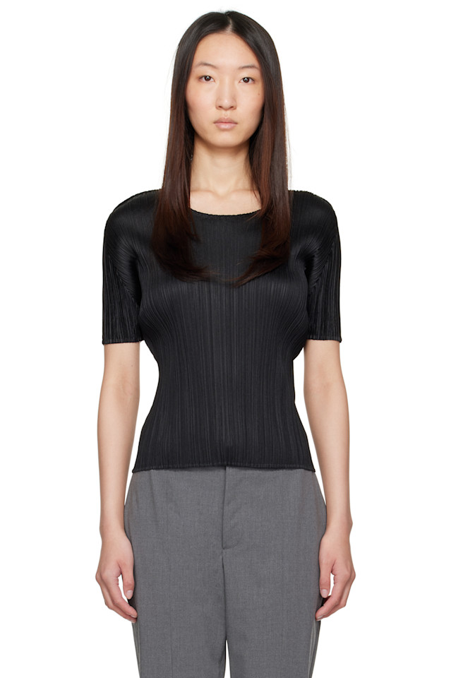 

Футболка Basics Pleats Please Issey Miyake, черный