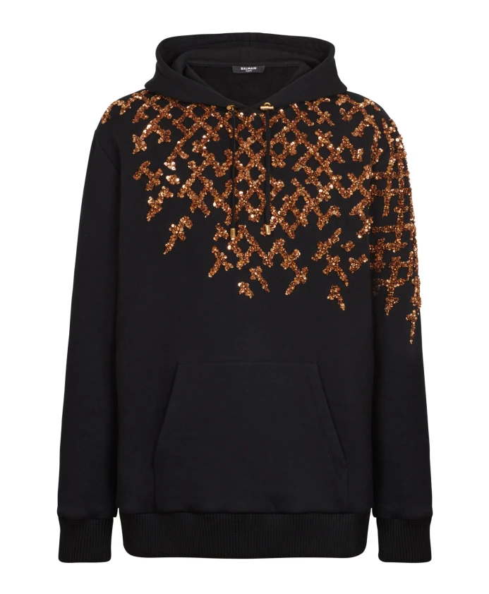 

Толстовка с вышивкой Balmain, черный