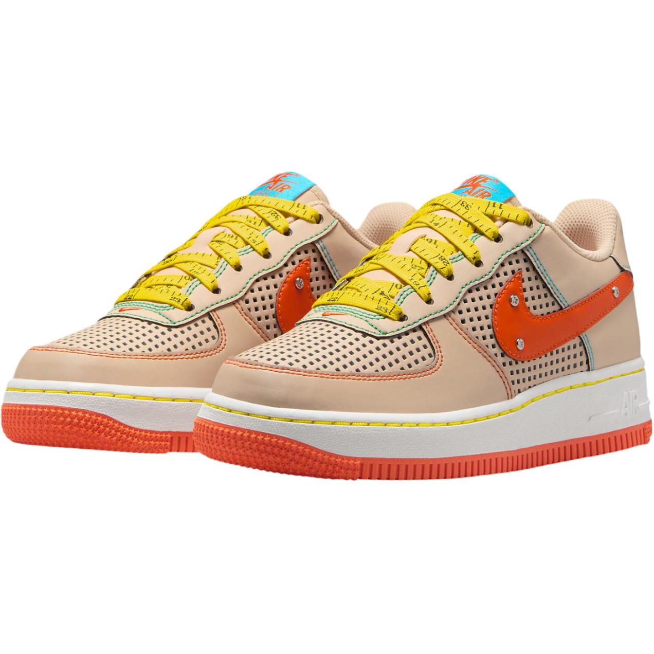 Nike Air Force 1 устойчивые к истиранию низкие детские скейтбординговые кроссовки light brown — фото 4