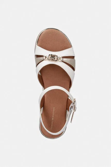 Сандалии детские из экокожи Tommy Hilfiger, белый — фото 4