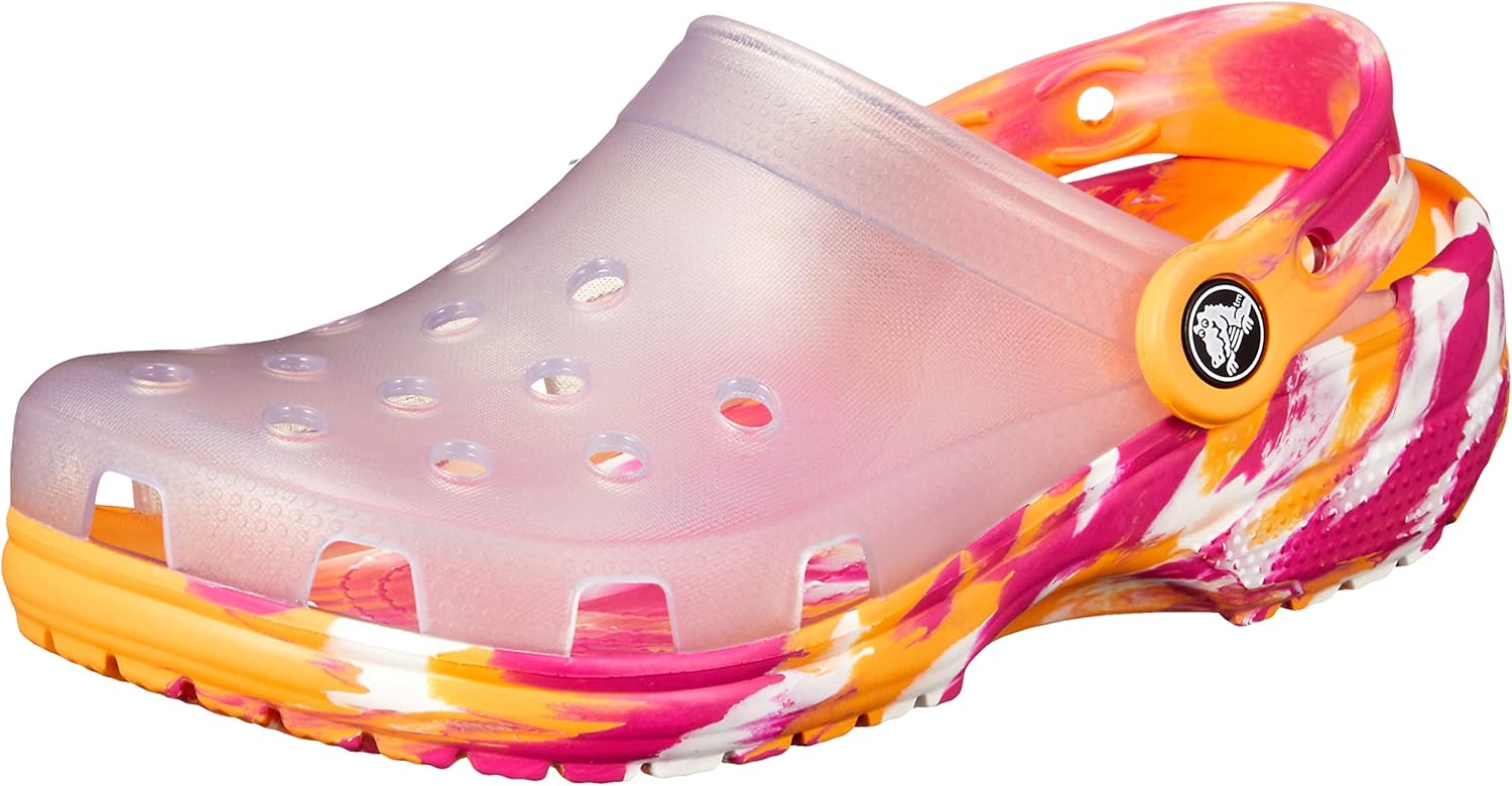 

Сабо Унисекс Классические Прозрачные Мраморные Сабо Crocs, белый