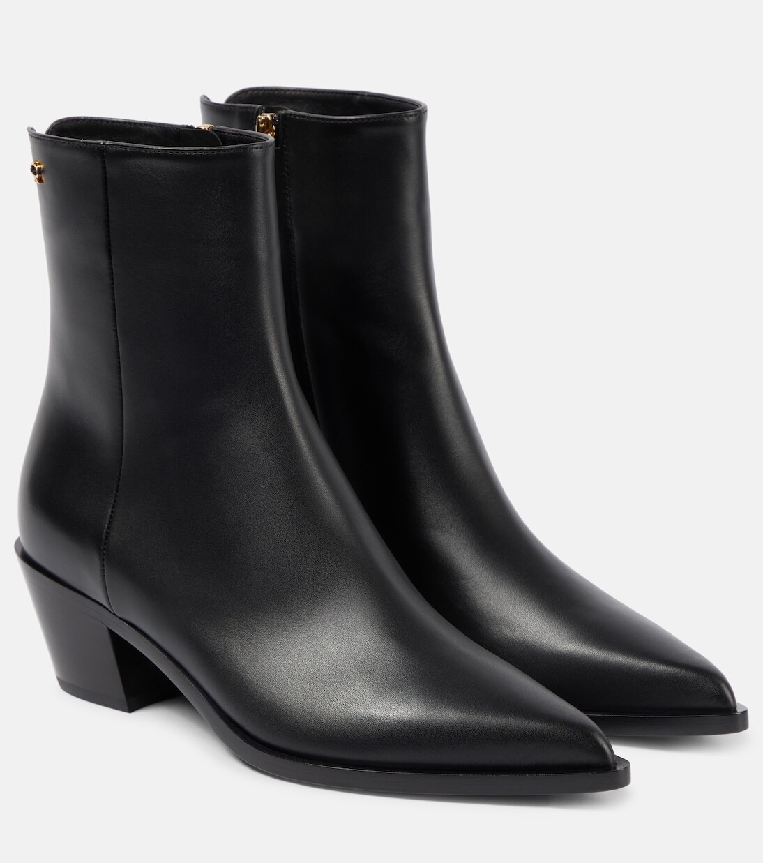 Кожаные ботильоны kinney Gianvito Rossi, черный