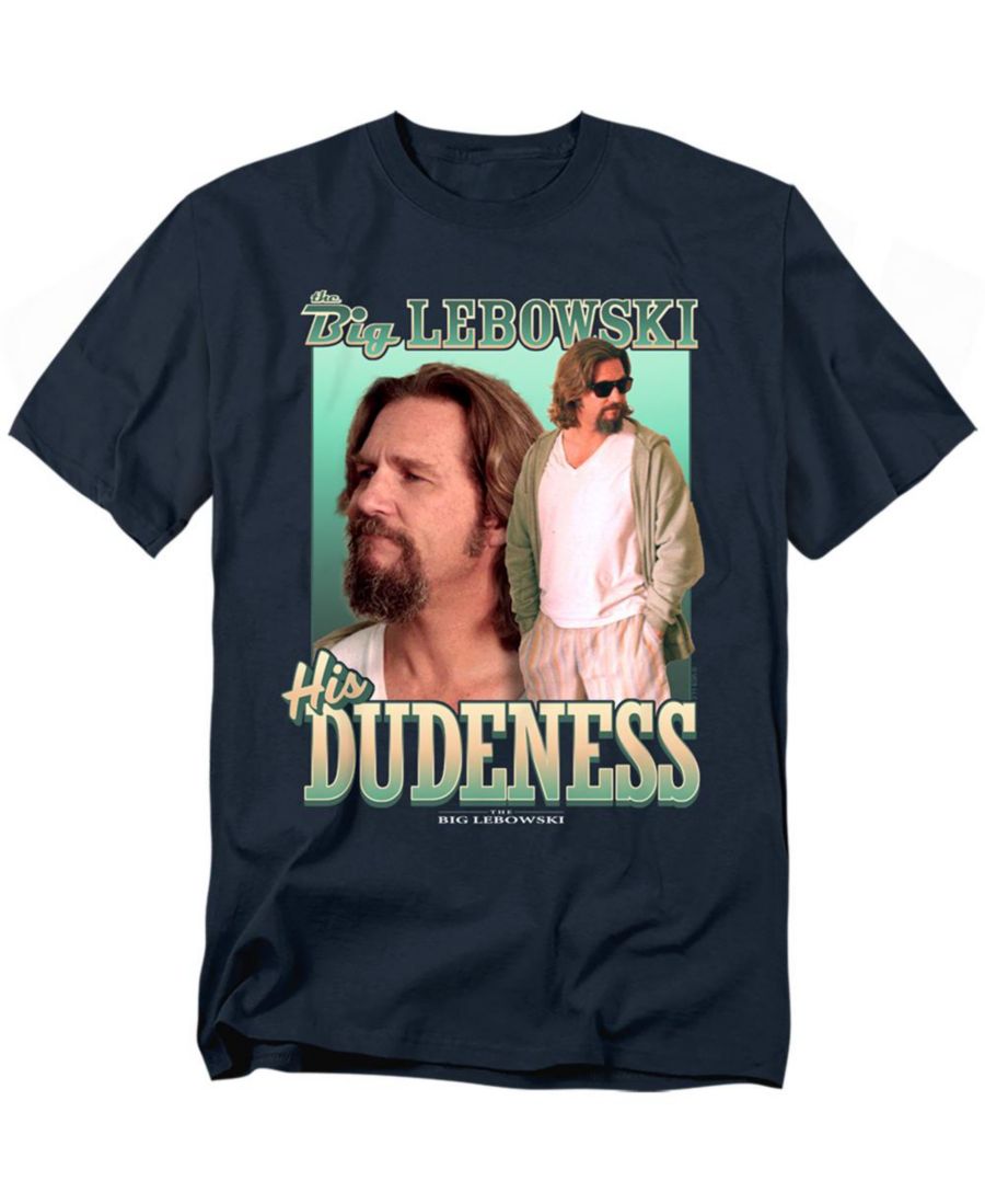 

Футболка в стиле "Лебовски" 90-х для высоких и крупных мужчин Big Lebowski, Navy