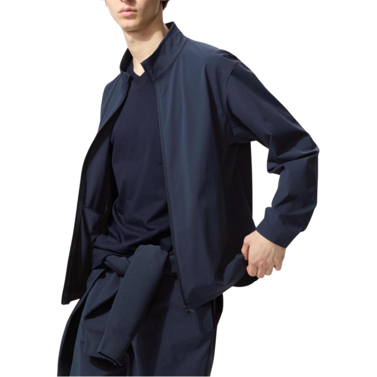 

UNIQLO Куртка унисекс темно-синяя, Navy Blue