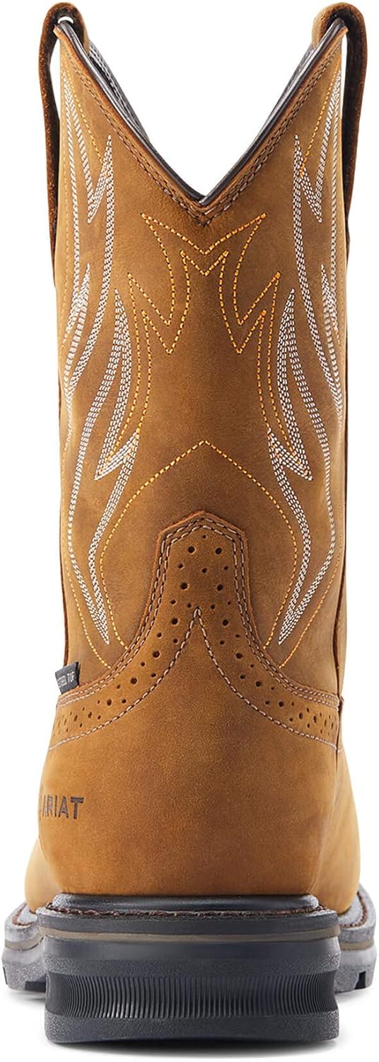 Мужские сапоги ARIAT Sierra Shock Shield с водонепроницаемым стальным носком, вестерн-сапоги, коричневый — фото 3