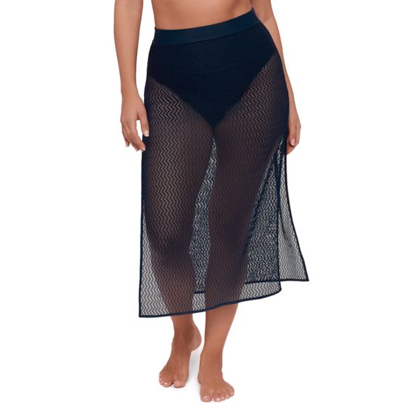

Женская юбка крючком с разрезами по бокам S3 Swim, цвет dusk blue