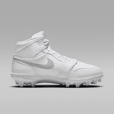 Бутсы Jordan 1 Mid TD, цвет White/White/Grey Fog — фото 3