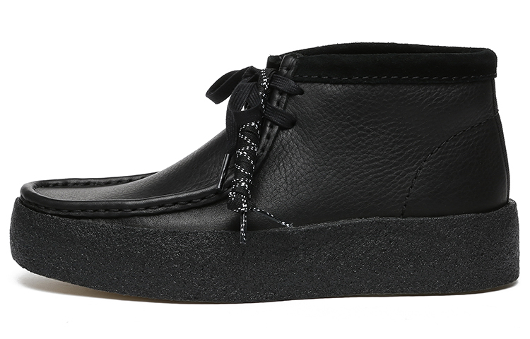 

Wallabee Cup Bt Черная кожа Clarks