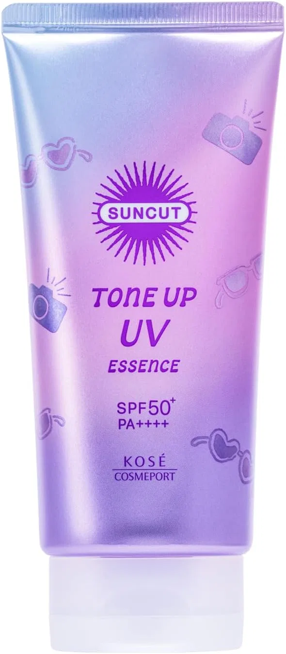 Солнцезащитная эссенция Suncut Tone Up UV Essence SPF50+ PA++++ 80 г, лавандовый — фото 2