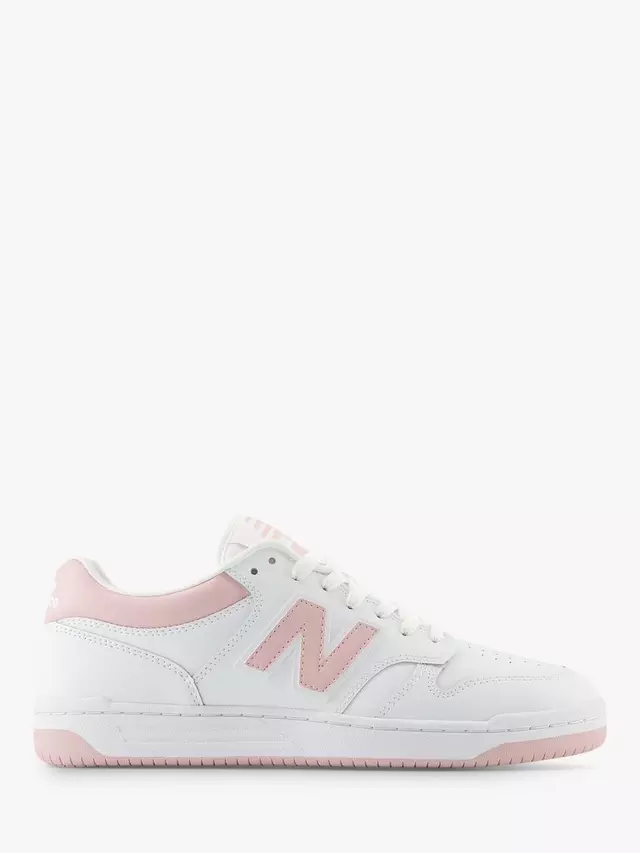 

Кроссовки New Balance 480 Leather, цвет white/pink