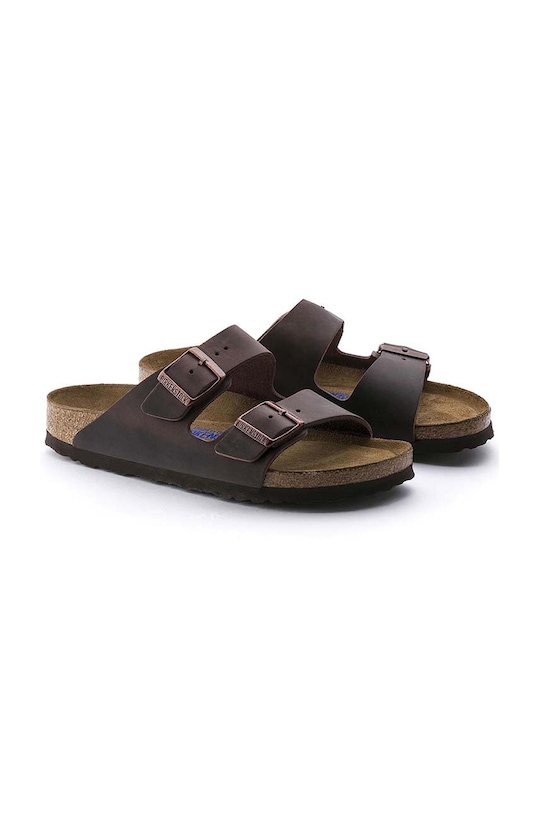 Кожаные сандалии Arizona Birkenstock, коричневый — фото 3