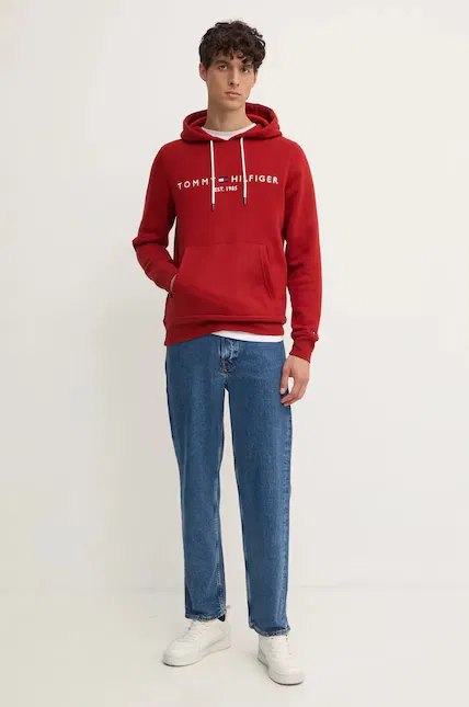 Худи мужская с капюшоном Tommy Hilfiger, синий — фото 2