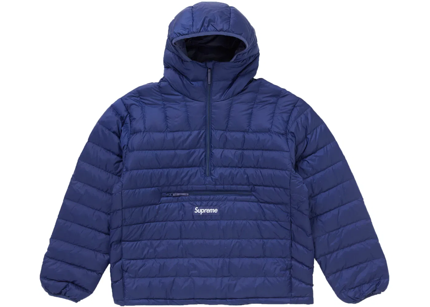 Мужской пуловер-худи на молнии с наполнителем Supreme Pullover (FW24), Navy