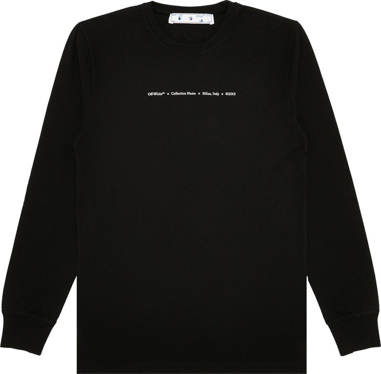 

Лонгслив Off-White Tornado Arrow Long-Sleeve Tee 'Black/Multicolor', черный