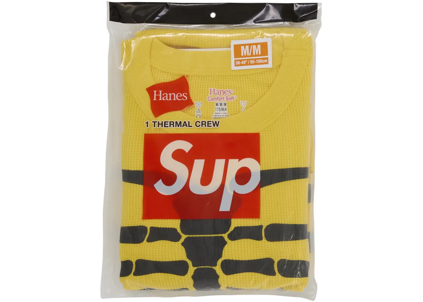 Мужской свитшот с принтом Bones Crew FW25 (1 Pack) Supreme, Yellow — фото 3
