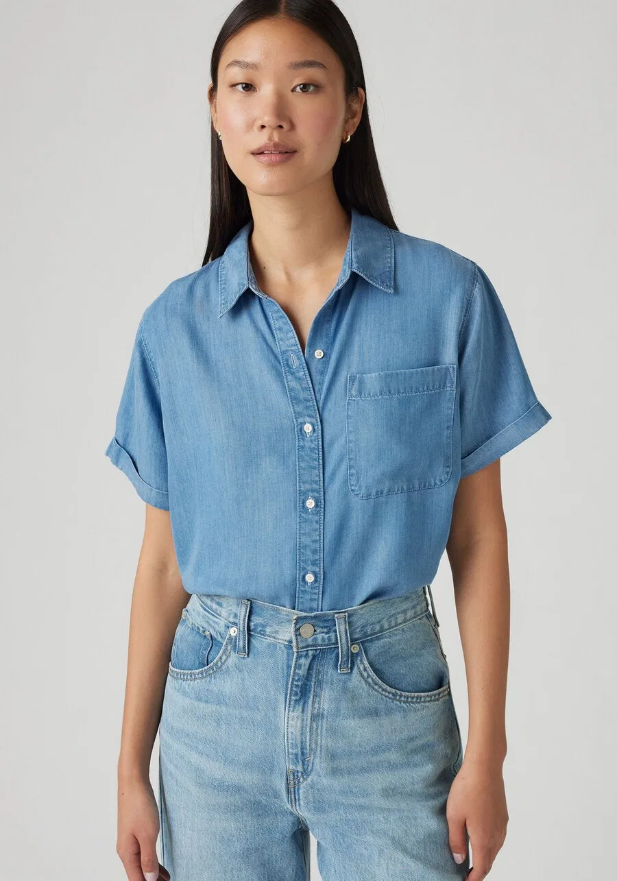 Блузка LEVI'S синего цвета — фото 4