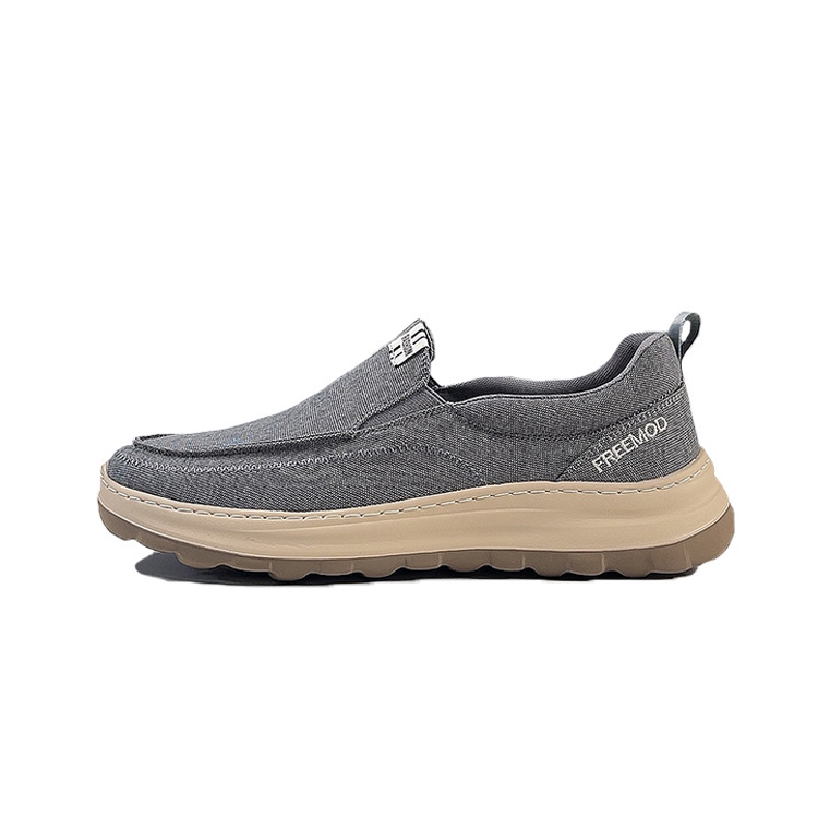 

SENJIALUO Амортизирующие износостойкие легкие дышащие нескользящие низкие повседневные туфли мужские серые, цвет Gray