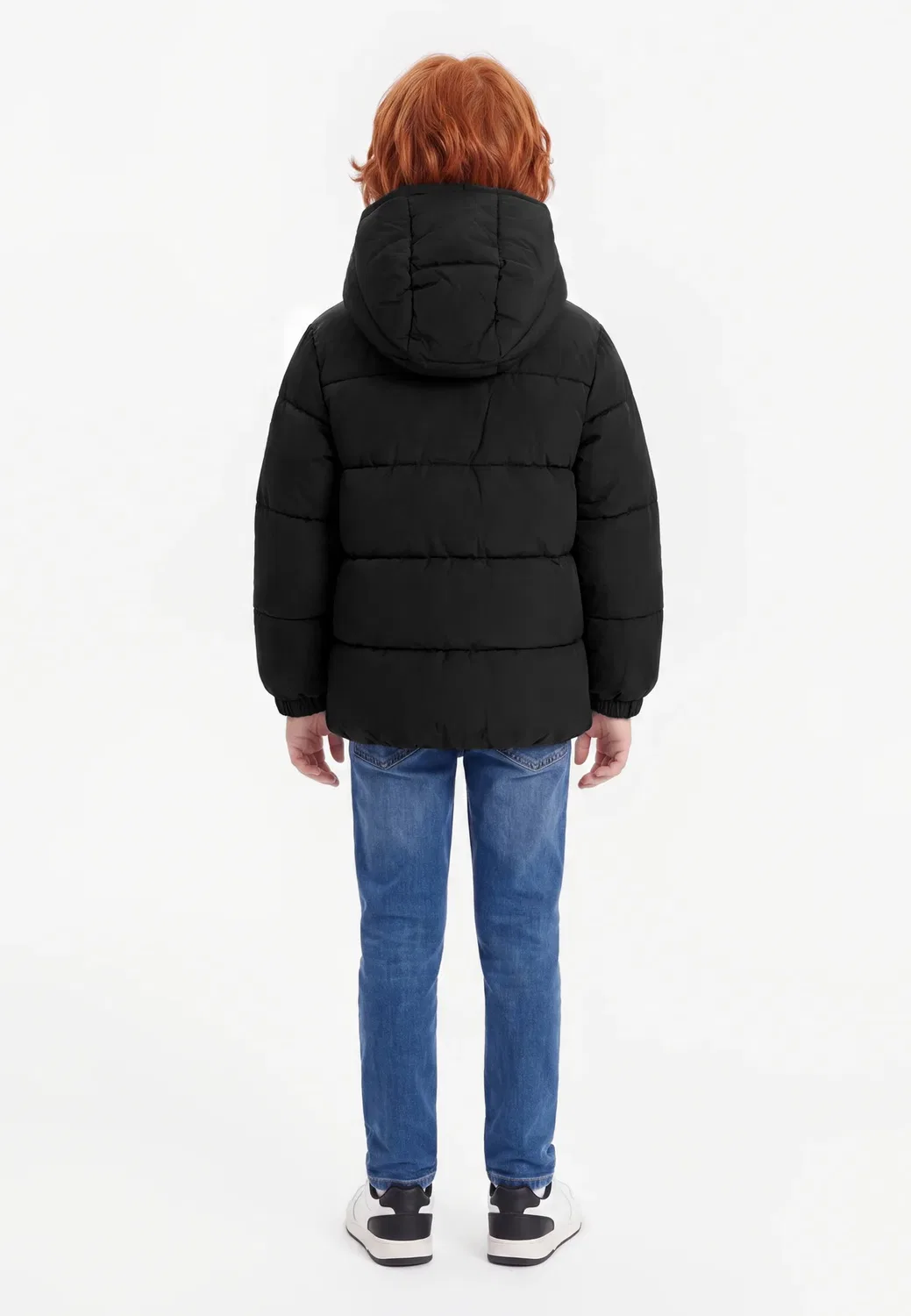 Пуховик - зимняя куртка Boss Kidswear, Black — фото 2