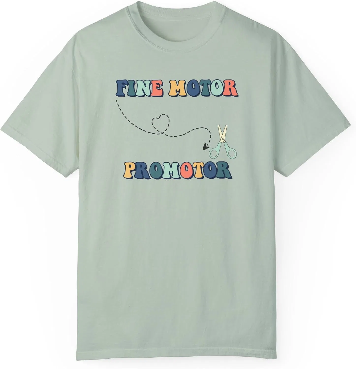 Футболка с принтом Fine Motor Promotor, Comfort Colors 1717, Bay