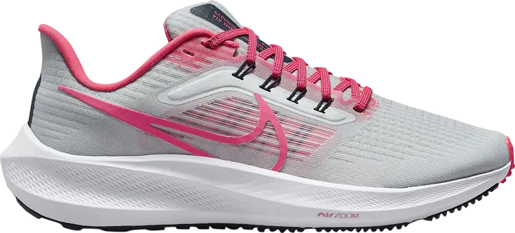 Кроссовки Nike Wmns Air Zoom Pegasus 39 'Pure Platinum Hyper Pink', серый