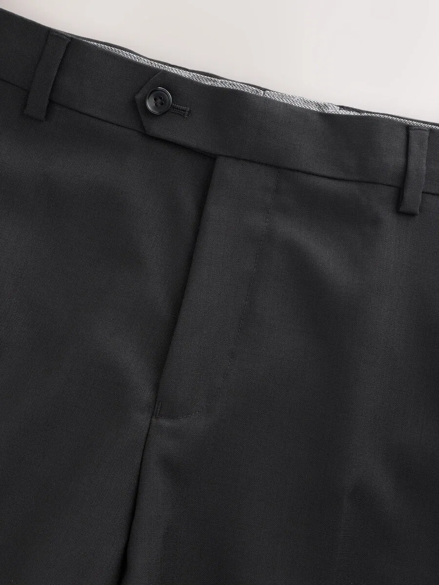 Брюки Next Regular Pleated Pants 'Nova Fides' черного цвета — фото 4