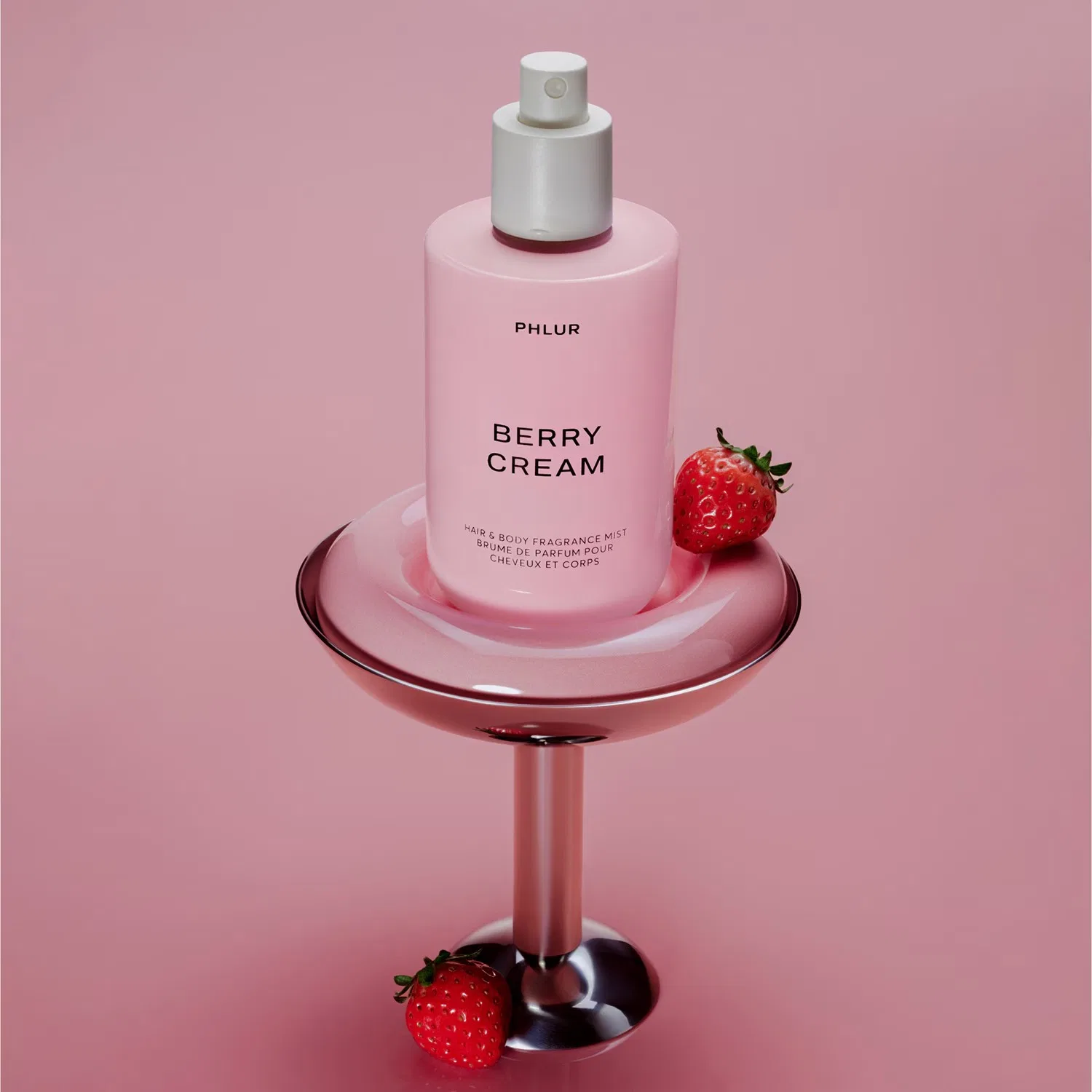 Парфюмерная вода-мист для волос и тела Berry Cream PHLUR, 237 мл — фото 4
