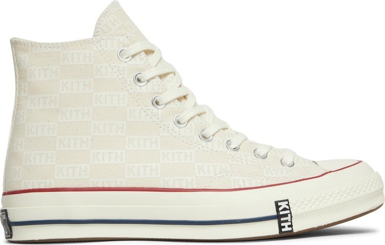 

Кроссовки Converse Kith x Chuck 70 Hi White Monogram, белый, Белый;серый, Кроссовки Converse Kith x Chuck 70 Hi White Monogram, белый