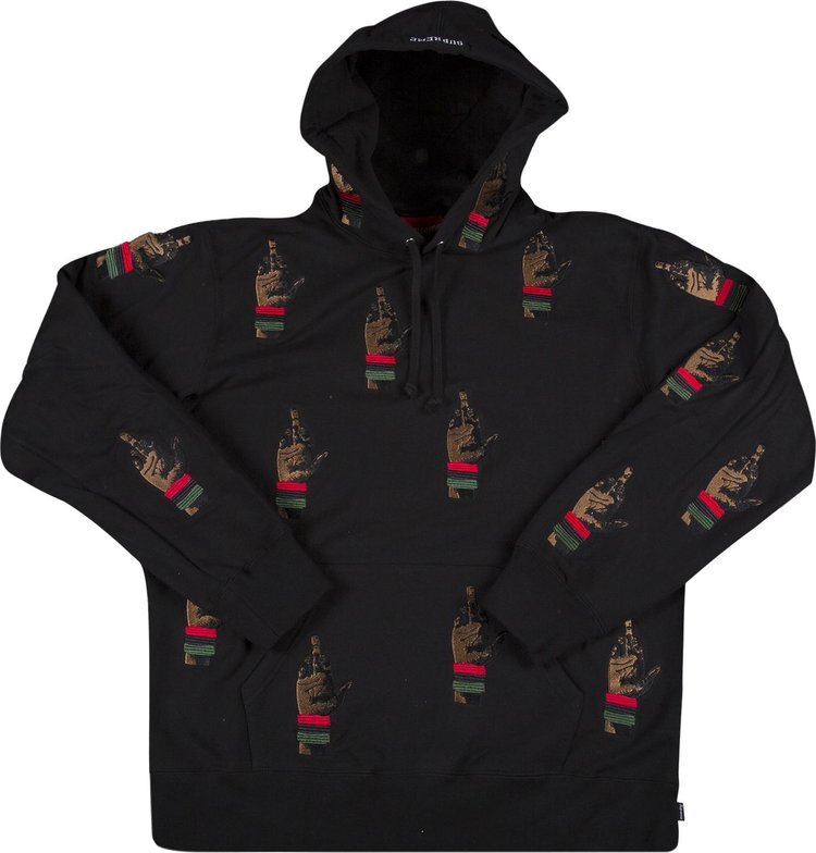 

Толстовка Supreme Dead Prez RBG Embroidered Hooded Sweatshirt 'Black', черный