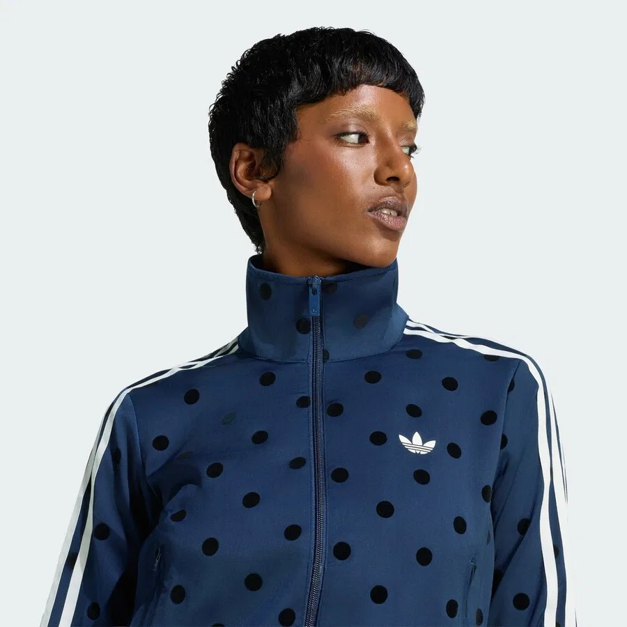 Худи на молнии ADIDAS ORIGINALS темно-синего цвета — фото 4