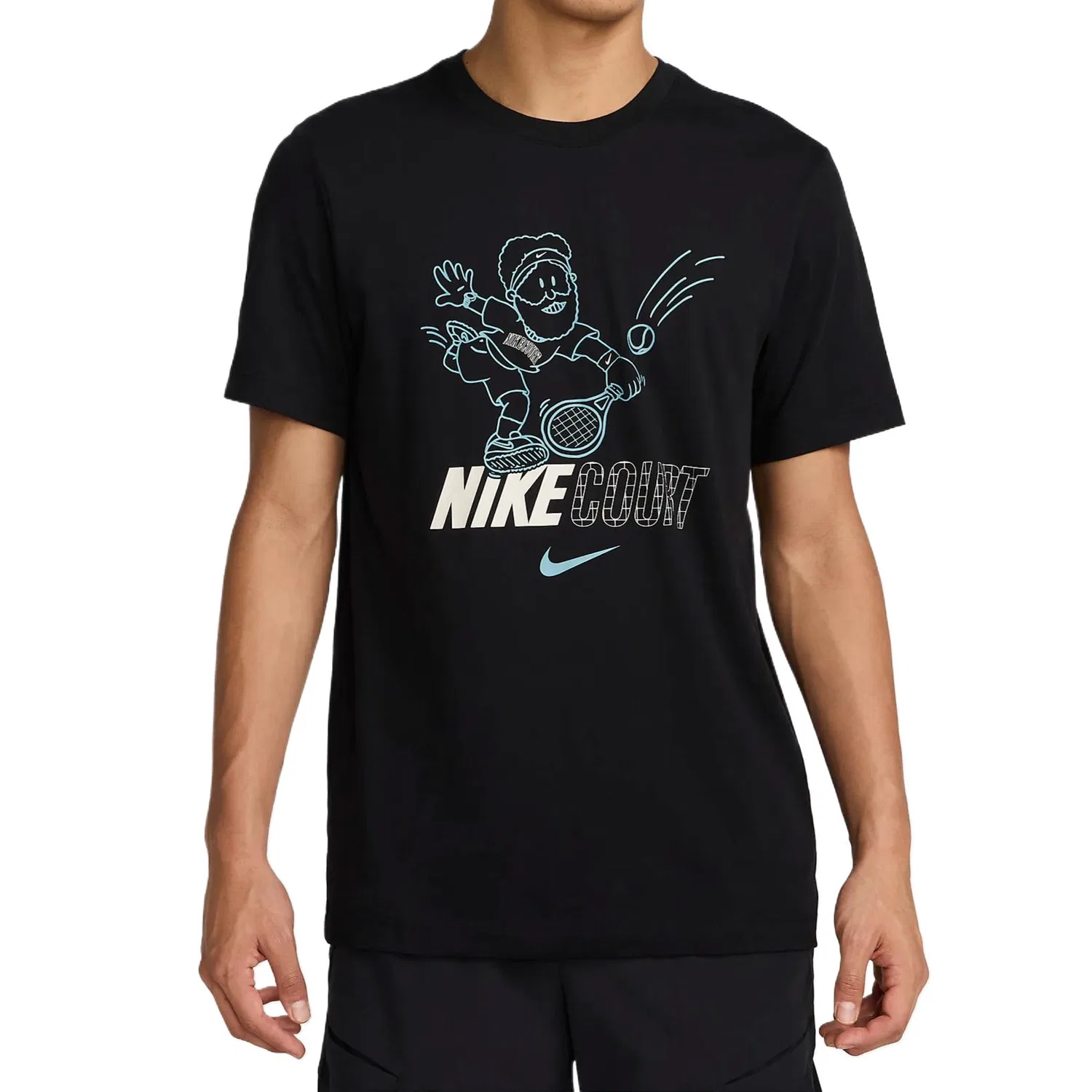 Мужская футболка Dri Fit с длинным рукавом Nike, Black