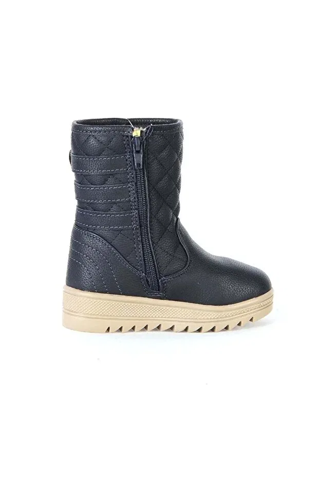Детские ботинки для девочек на плоской подошве Moda Ayakkabım, Navy Blue — фото 3