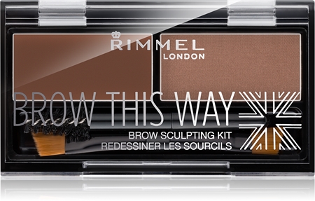 

Палитра для бровей Rimmel Brow This Way, 002 Medium Brown 1,3 g