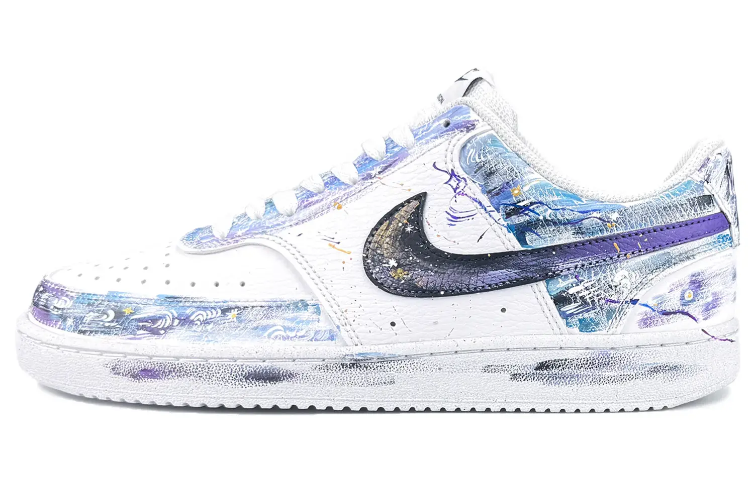 

Nike Кроссовки для скейтбординга Court Vision 1 Low Top, мужские, фиолетово-белые