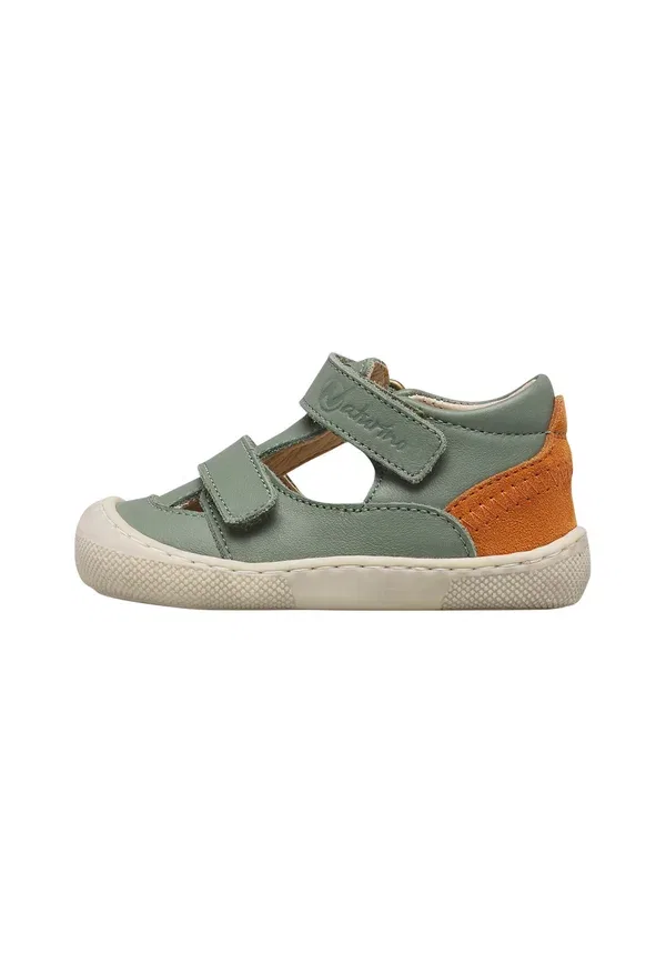 Сандалии с верхом из замши Barefoot irtys Naturino, salbei