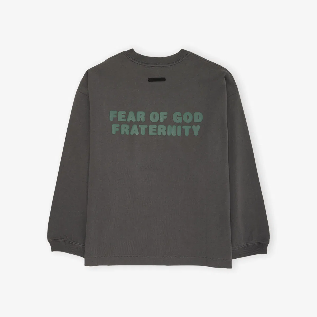 Футболка с длинными рукавами из хлопкового трикотажа Merch, размер 2-14 лет Fear Of God Essentials, серый — фото 3