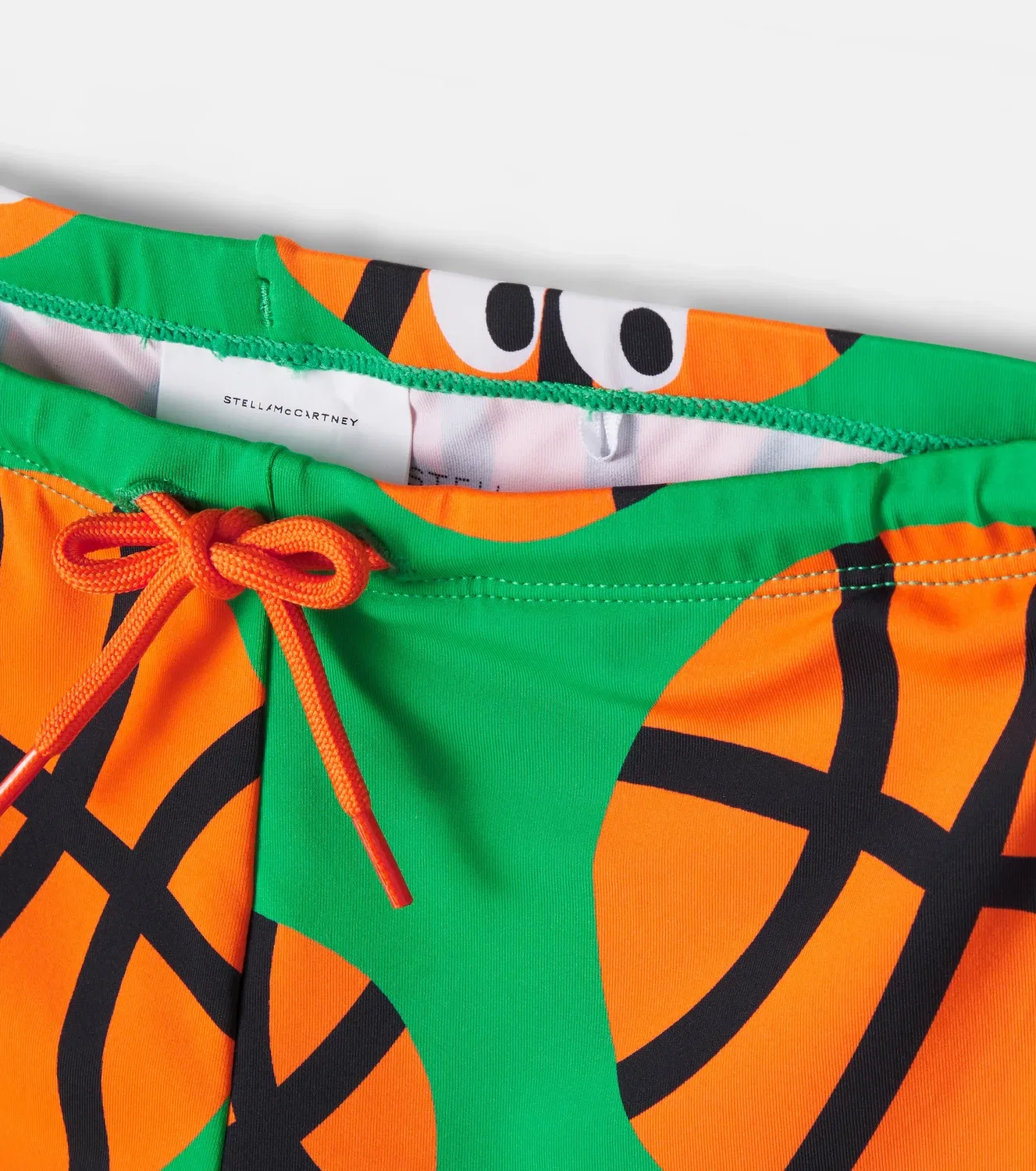 Плавки с принтом баскетбольных мячей Stella Mccartney Kids, зеленый — фото 4