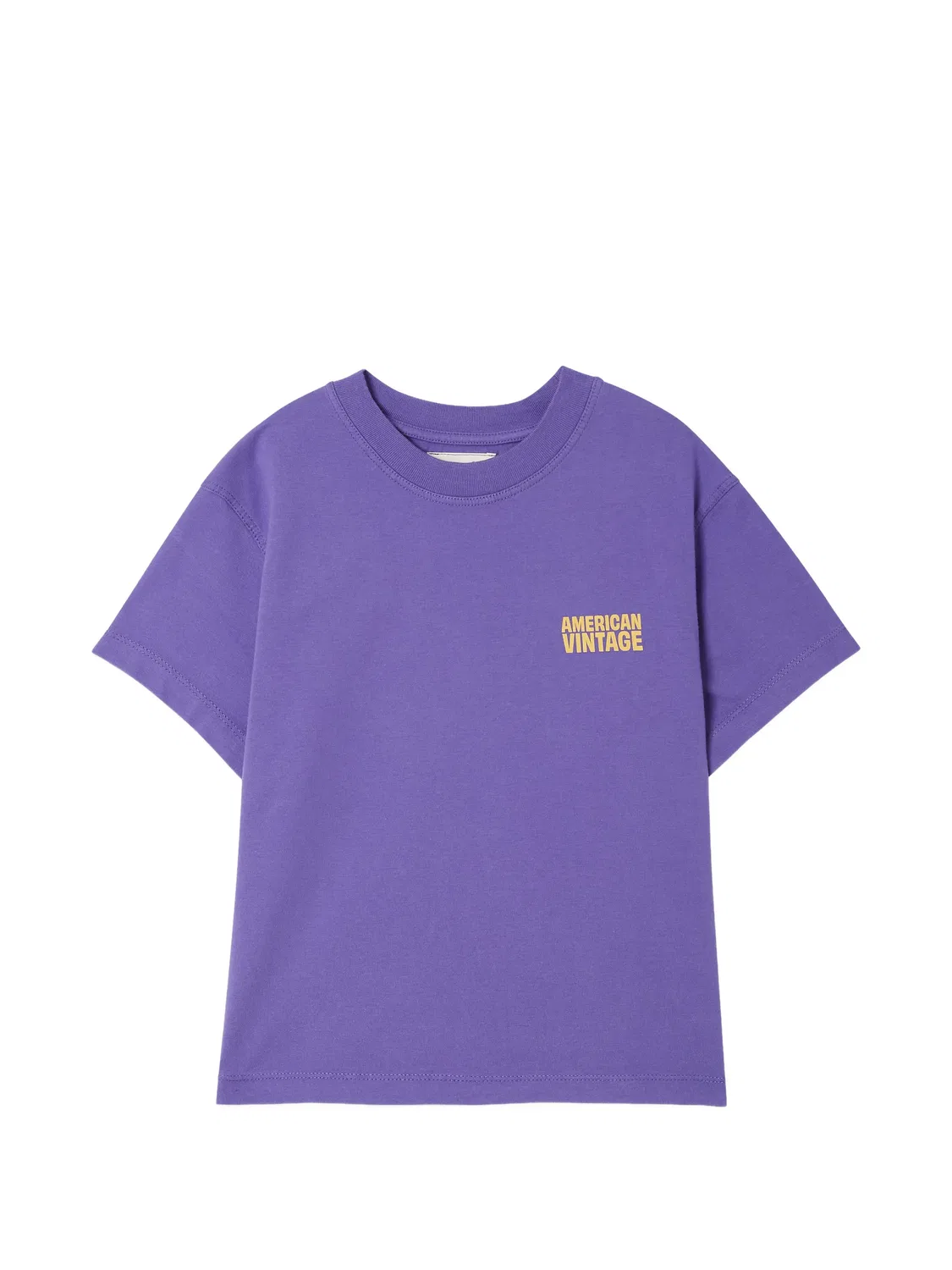 Футболка Gixy с логотипом American Vintage Kids, фиолетовый