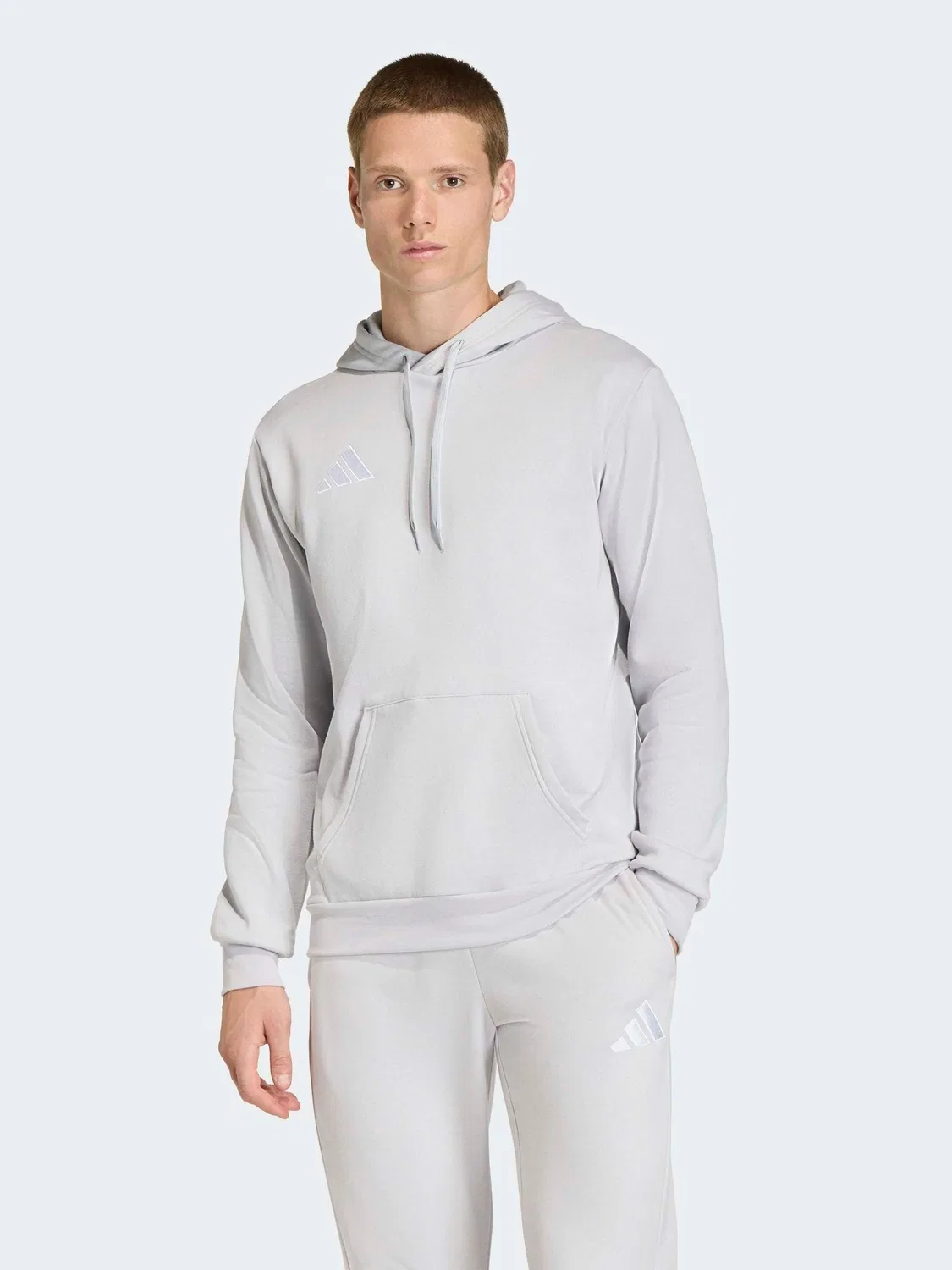 Худи флисовое Entrada 26 adidas, серый