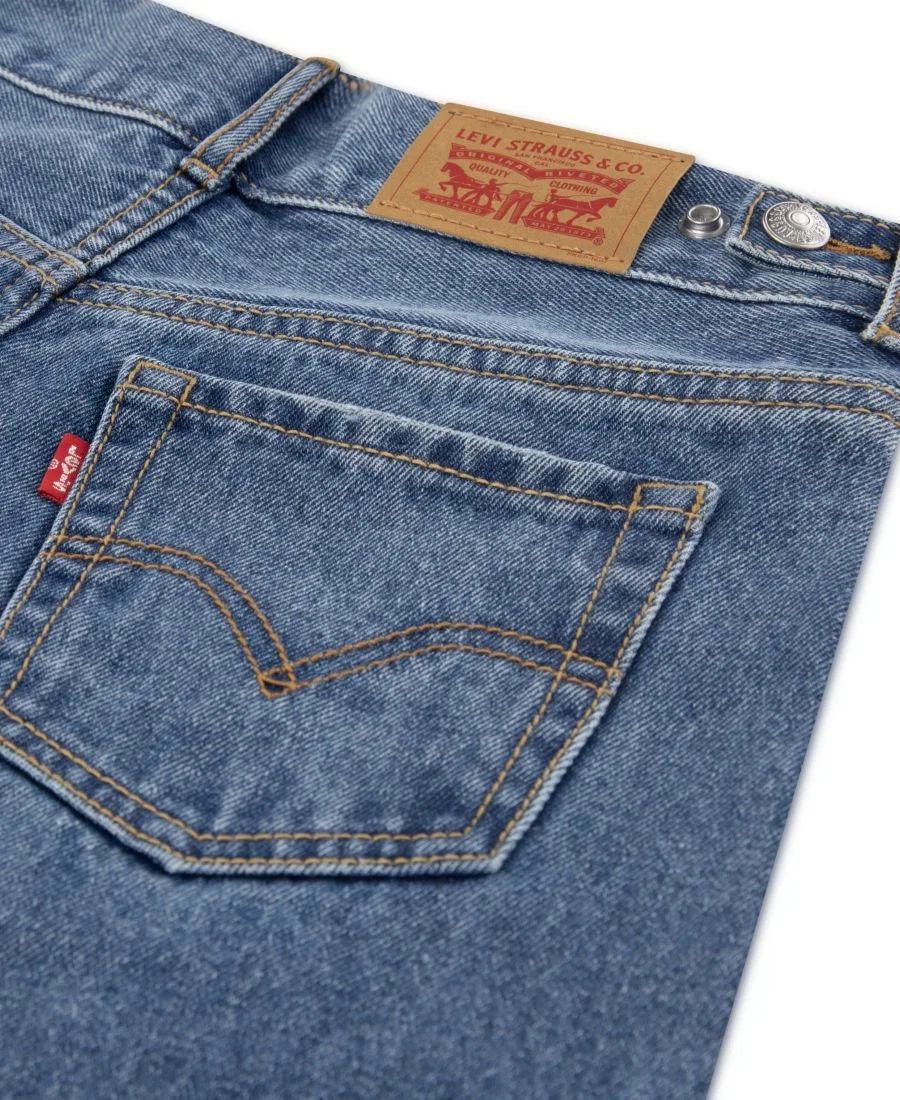 Джинсы с завышенной талией и утяжкой для девочек Levi's, Evie — фото 4
